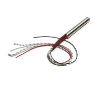 CSFFA Cartouche chauffante 304SS 6 x 380/400/420/450/500 mm, élément chauffant AC 220 V/110 V/380 V, 710 W-940 W, avec thermocouple de type K, 2 pièces(380V,790W 6x420mm)