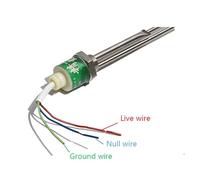 CSFFA Chauffe-eau solaire électrique 220 V, tube à insert latéral G3/4, filetage 25 mm, élément chauffant 1,5 kW avec tube de sonde