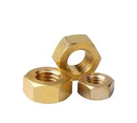 CSFFA Écrous hexagonaux en laiton massif for boulons M2 M2.5 M3.5 M4 M5 M6 M8 M10 M12 M14 M16 M18 M20 M22 M24, filetage métrique(M2.5 x50pcs)