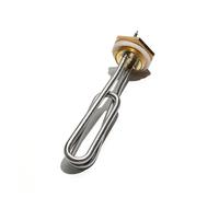 CSFFA Élément chauffant à eau solaire pliable 110 V 220 V DN32, filetage en cuivre, 1 kW, 1,5 kW, 2 kW, 2,5 kW, for camping-car(220V1.5KW 175mmL)