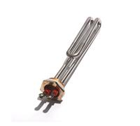 CSFFA Élément chauffant for chauffe-eau avec/sans trou de sonde DN25/1 pouce 32 mm fileté 220 V 1 kW/2 kW/3 kW/4 kW/6 kW tube 304SS(1KW with probe hole)