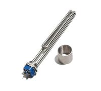 CSFFA Élément chauffant tubulaire plié en acier inoxydable G1" 32 mm, 120 V/240 V, puissance : 1 kW, 2 kW, 2,5 kW, 3 kW, 3,5 kW(With Internal Nut,240V,3KW 270mmL 304SS)