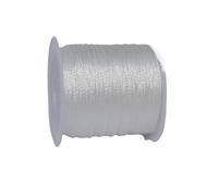 CSFFA Fil de Corde coloré tissé à la Main, 0,2-0,8 mm, 25-100 m, for Collier, Bracelet, Bijoux Faits Main(White_6 Strands 0.4mm 50m)