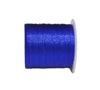CSFFA Fil de Corde coloré tissé à la Main, 0,2-0,8 mm, 25-100 m, for Collier, Bracelet, Bijoux Faits Main(Royal Blue_3 Strands 0.2mm 100m)