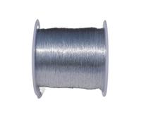 CSFFA Fil de Corde coloré tissé à la Main, 0,2-0,8 mm, 25-100 m, for Collier, Bracelet, Bijoux Faits Main(Silver_3 Strands 0.2mm 100m)