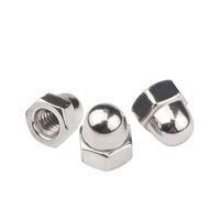 CSFFA Lot de 10 écrous borgnes décoratifs en acier inoxydable A2-70, M3, M4, M5, M6, M8, M10, M12, M14, M16, M18(M5)