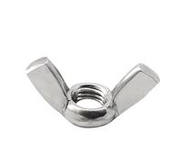 CSFFA Lot de 10 écrous papillon à oreilles M3 M4 M5 M6 M8 M10 M12 en acier inoxydable/zingué, à serrage manuel, DIN315(Stainless Steel,M10 x10pc)