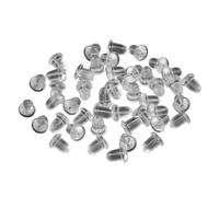 CSFFA Lot de 200 à 1000 Boucles d'oreilles en Caoutchouc de Silicone Souple, Bouchons d'oreille en Plastique, Accessoires de Bijoux à Faire soi-même(Style03 L_200pcs)