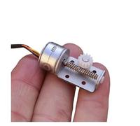 CSFFA Mini moteur pas à 15BY 15 mm 2 phases 4 fils for moniteur de caméra DIY, arbre vis linéaire, bloc tige avec engrenage en plastique 13 dents
