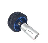 CSFFA Moteur à engrenages 25GA-370 DC 6 V 12 24, arbre de 4 mm avec support montage, accouplement, roue 65, 1931 tr/min, for modèle voiture(22RPM_6V)