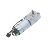 CSFFA Moteur à engrenages à vis sans fin turbo 5840-555, à courant continu, avec retour de signal de vitesse par encodeur et verrouillage automatique, for un couple élevé.(24V,12rpm)