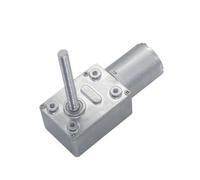 CSFFA Moteur électrique à vis sans fin courant continu, arbre long fileté M6, 6 V, 12, 24, 150 tr/min, couple élevé, moteur, autobloquant, vitesse réglable, JGY370(10RPM_12V)