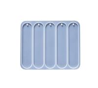 CSFFA Moule en Silicone for Marque-Page rectangulaire en résine époxy, for Bricolage, Cristal, décoration de Livres, Accessoires artisanaux(Oval)