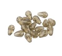 CSFFA Perles en Cristal en Forme de Goutte d'eau, Perles Rondes en Verre, 6 x 8 mm, 8 x 10 mm, for la Fabrication de Bijoux, DIY, 24 Couleurs, Meilleures Ventes(Gray_6x8mm 70pcs)