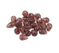 CSFFA Perles en Cristal en Forme de Goutte d'eau, Perles Rondes en Verre, 6 x 8 mm, 8 x 10 mm, for la Fabrication de Bijoux, DIY, 24 Couleurs, Meilleures Ventes(Purple_8x10mm 60pcs)
