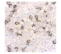 CSFFA Perles Rondes à facettes en Verre de 3 x 4 mm et 4 x 6 mm, for la Fabrication de Bijoux, Colliers, Bracelets, Accessoires(9_4x6mm-100pcs)