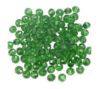 CSFFA Perles Rondes à facettes en Verre de 3 x 4 mm et 4 x 6 mm, for la Fabrication de Bijoux, Colliers, Bracelets, Accessoires(20_4x6mm-100pcs)