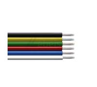 CSFFA Rallonge de câble électronique 5/10 mètres, 22 AWG, 2, 3, 4, 5 et 6 broches, avec code couleur, for rubans LED RGBW/CCT 5050/3528.(6-Pin,5M_22 AWG)