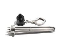 CSFFA Résistance chauffante électrique TEN G2, bride à trois pinces, 220 V/380 V, 3 kW/4,5 kW/6 kW/9 kW/12 kW, for brassage(220V 4.5KW 210mm)