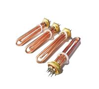 CSFFA Résistance en cuivre 110 V 220 V 380 V for chauffer l'eau 3 kW 6 kW 9 kW 12 kW Élément chauffant solaire for cuve(DN40,110V,12KW 360mm)