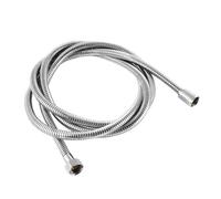 CSFFA Tuyau de douche en acier inoxydable 304 noir argenté G1/2, 2 m/2,5 m/3 m, accessoires salle bain(Chrome Plated,2m)