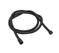 CSFFA Tuyau de douche en acier inoxydable 304 noir argenté G1/2, 2 m/2,5 m/3 m, accessoires salle bain(Matte black,2m)