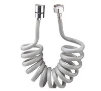 CSFFA Tuyau de douche Flexible à ressort noir 2M/3M, for plomberie, toilettes, Bidet, pistolet pulvérisateur, ligne téléphonique, accessoires salle bains(Gray,300cm)