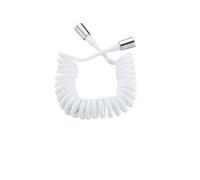 CSFFA Tuyau de douche Flexible, for plomberie d'eau, toilettes, Bidet, pistolet pulvérisateur, ligne téléphonique, accessoires salle bains, 2M 3M 5M(White,2m 2000mm)