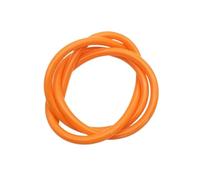 CSFFA Tuyau flexible en silicone de 1 mètre, diamètre intérieur 2, 3, 4, 5, 6, 7, 8, 9, 10, 12 mm, de qualité alimentaire, for boissons gazeuses, connecteur d'eau, plomberie colorée(Orange Silicone tu