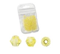 CSFFA Vente en Gros, 1000 pièces, Grand Sac de Perles colorées en Cristal bicône de 4 mm, Perles d'espacement en Vrac, Accessoires for la Fabrication de Bijoux et de Bracelets(Citrine_4mm 1000pcs)