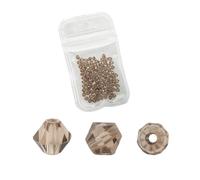 CSFFA Vente en Gros, 1000 pièces, Grand Sac de Perles colorées en Cristal bicône de 4 mm, Perles d'espacement en Vrac, Accessoires for la Fabrication de Bijoux et de Bracelets(Gray_4mm 1000pcs)
