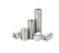 CSFFA Vis de réglage hexagonale M3-M16 304SS, filetage fin, pointe plate, sans tête