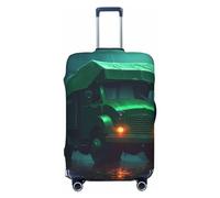 CSGJMYGS Housse de bagage de voyage élastique lavable housse de bagage tendance résistante aux rayures housses de bagages une vieille housse de protection verte pour valise de camion 45,7 à 81,3 cm,
