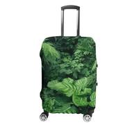 CSGJMYGS Housse de bagage de voyage élastique lavable housse de bagage tendance résistante aux rayures couvertures de bagages à croissance dense plantes vertes protection valise protecteur pour