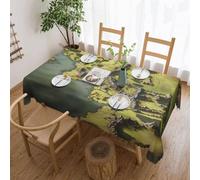 Csgjmygs Nappe imprimée carte de la Terre du Milieu - Anti-déversement - Nappe décorative en tissu pour la maison, la cuisine, l'intérieur et l'extérieur, 137 x 183 cm