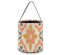 CSGJMYGS Seau à bonbons à la moutarde et à la pêche pour Halloween, sac fourre-tout réutilisable pour fournitures de fête d'enfants, seau à friandises, meilleur cadeau de fête d'Halloween, couleur, 1