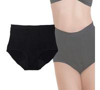 CSGTUO Culotte Menstruelle Flux Abondant en Coton Bio - Culottes Menstruelles Ultra Absorbante - Culotte Menstruelle Adolescente Agréable À Porter - Culotte de Regle,L,Black