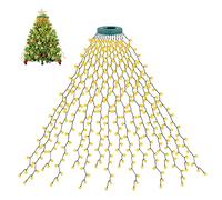 cshare Guirlande lumineuse pour sapin de Noël, 2m x 16 Lines 400 LED avec 8 modes d'éclairage, fonction mémoire et minuterie pour sapin de Noël de 1,5 à 3m intérieur et extérieur - Blanc chaud