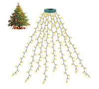 cshare Guirlandes lumineuses pour sapin de Noël, 280 LED 2 m * 8 lines avec 8 modes d'éclairage,mémoire, minuterie, étanche IP65, faciles à installer pour décoration de sapin de Noël (blanc chaud)