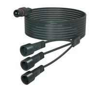 cshare Rallonge de guirlande lumineuse - 10 m - 1 à 3 Y - Répartiteur et rallonge - 2 broches - Étanche IP65 - Pour stalactites G40 - Boule d'arbre de Noël - Guirlande lumineuse extérieure et