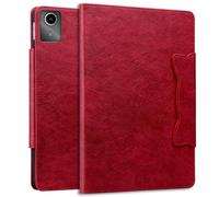 CSHNB Compatible avec l'étui Lenovo Tab M11 TB-330FU Version 2024, Mignon étui for Tablette à Boucle magnétique, étui en PU et TPU for Tablette, béquille, étui for Tablette, Fente for Carte(Rosso)