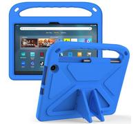 CSHNB Étui pour Tablette PC Compatible with Fire Max 11" 2023, Shock Absorbing, with Handle,EVA, Holder, Sturdy Tablet Case for Kids, Lightweight Protection(Blu)