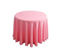 CSHWXY 1 Nappe Ronde en Polyester Bleu pour décoration de Table, hôtel, Banquet, fête d'anniversaire, Rose, diamètre 240 cm