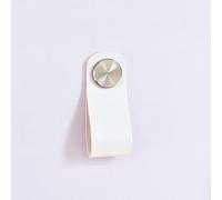 CSHWXY 32 couleurs poignées de cuisine poignées de porte or armoire placard meubles tiroir armoire boutons en cuir, blanc, 304argent