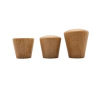 CSHWXY Armoires en bois 6 pièces boutons de garde-robe poignées coniques poignées de tiroir de porte monotrou poignées de cuisine rondes boutons de meubles matériel, chêne, bois, 22x22mm