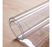 CSHWXY Nappe en verre souple de 1 mm en PVC transparent imperméable à l'huile pour table de cuisine ou salle à manger rectangulaire transparente, 1 mm, 50 x 120 cm