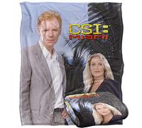 CSI Miami Bleu Sky Plaid Ultra Doux au Toucher Soyeux - 152 x 127 cm