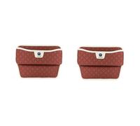 Csikoi Voiture Avant pour Siège Gap PU Cuir Organisateur, pour Changan CS35 Plus CS55 Plus CS75 Plus Eado UNI-T X5 X7 intérieur Stockage Rangement Multifonctionnel Accessoires,C/Red-2PCS