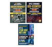 CSIR NET Chemical Science and UPSC Geoscientist Paper 1 General Studies & Paper 2 Chemistry Books (Set of 3 Books) | Topic and Sub Topic Wise Previous Year Solved Papers 2025 | Best Books for CSIR NET