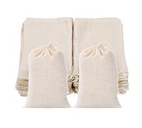 Csirnto Sac en Tissu 50 Pièces Sac Tissu Petit Sac en Coton Sac Cadeau Sac en Toile Coton avec Cordon Sacs à Cordon Pochon Tissu Sac Filet Pochon Coton Petit Sachet Tissu Pochette Tissu